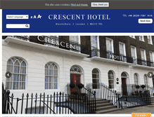Tablet Screenshot of crescenthoteloflondon.com